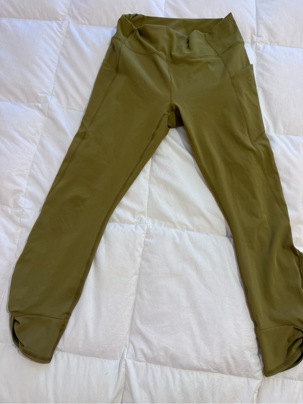Fabletics Olive Green High-Waist Performance Leggings